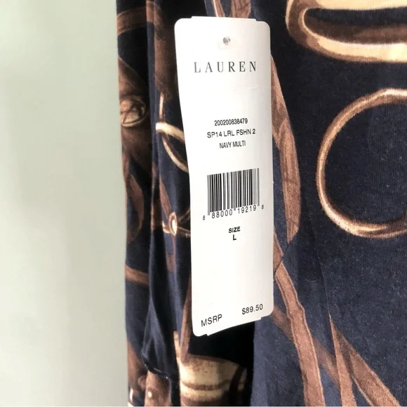 SOLD NWT - Ralph Lauren Brown and Black Pleated Sophisticated Skirt - Medium - Picture 7 of 8